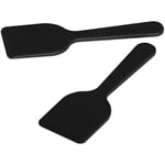 Fackelmann 30131 Lot de 4 spatules à raclette, spatule pour poêlon par 4, Nylon, Noir, 13,3 x 4,1 cm