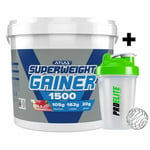 ATLAS SUPER WEIGHT MASS SIZE GAINER GAIN 5KG STRAWBERRY FLAVOUR +ANY FREE SHAKER