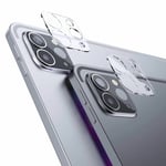 YSJJZRL [2 Pack] Protecteur d'objectif for iPad Pro 2021 11/12.9 Inch, [9H Dureté] Écran en verre trempé ultra-clair et mince Objectif de la caméra Protection contre les rayures Couverture complète