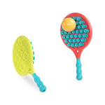 B. toys - Paddle Popper - Paddle Game Set - 2 Suction Paddles & Ball - Catch & Toss Sports Games - Outdoor Activity Playset for Kids, 3 Years +