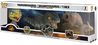 Figurine Funko Pop - Jurassic World : Le Monde D'après - Therizinosaurus - T-Rex - Giganotosaurus - Pack (63227)
