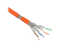 Good Connections - Bulkkabel - 50 m - SFTP, PiMF -Cat.7 Rohkabel - halogenfrei, Riser - orange