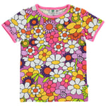 Småfolk Blomstret T-skjorte Spring Pink | Lilla | 7-8 years