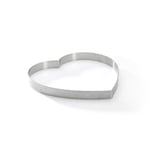De Buyer - Cercle à tarte coeur VALHORNA en inox perforé - 22 cm - Fabriqué en France, Technologie AIR SYSTEM, Micro-Perforations pour Cuisson Rapide et Homogène pour Résultats Croustillants
