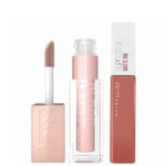 Maybelline Lifter Gloss and Superstay Matte Ink Lipstick Bundle (Various Shades) - 70 Amazonian