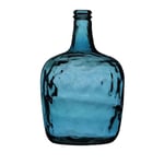 Natural Living Vase Dame Jeanne 8L Sapphire Recycled Glass D21cm x H36.5cm