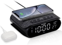 Alarm Clock With Fast Wireless Charging W/ Night Light - FREE SHIPPING - Roxel