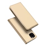 iPhone 11 Pro Max - DUX DUCIS skin pro læder cover - Guld
