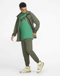 Nike Sportswear Fleece Joggers Sz M Khaki Black CJ4280 325