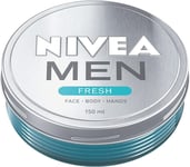 NIVEA MEN FRESH Gel (150ml), Refreshing All-Purpose Moisturising Cream, Ultrali