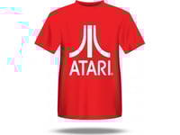 Scuderia Ferrari F1 Team T-Shirt Med Vit Atari-Logotyp För Herrar / Röd / S
