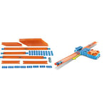 Hot Wheels Car and Mega Track Pack with 40ft of Track, 43 Connectors and One 1:64 Scale Toy Car, Track Builder, FTL69 & Track Builder Accessories for Endless Building Options, GBN81