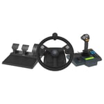 Hori HPC-043U spelkonsoler Svart USB Steering wheel + Pedals + Joystick PC