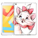 Pnakqil iPad Air Case Clear Silicone Gel TPU with Pattern Cute Design Transparent Rubber Shockproof Soft Ultra Thin Protective Back Case Skin Cover for Apple iPad Air (iPad 5) 2013, Cat