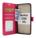Crazy Horse Wallet Nokia G60 5G (Hotpink)