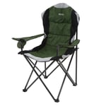 Regatta Kruza Camping Chair With Storage Bag Racing Green Black, Size: One Size