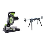 Evolution Power Tools F210-CMS Multi-Purpose Compound Mitre Saw, 210 mm (230V) with Mitre Saw Stand and Extensions