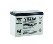 Yuasa 12V 10Ah (AGM) batteri 151 x 65 x 115