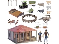 Pronice Farma Farmer House Animal Trailer Med Truck Verktyg