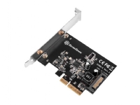 Silverstone SST-ECU02-E USB Adapter Card, PCIe 3.0, 1x USB-C 3.1 Internal - Low Profile