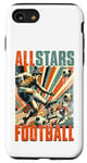Coque pour iPhone SE (2020) / 7 / 8 All Stars Ballon de football rétro Euro