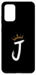 Coque pour Galaxy S20+ Queen King Lettre J – Lettre préférée avec alphabet couronne