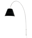 Luceplan - Lady Costanza Golvlampa/Vägglampa (Med dimmer, Alu, Svart)