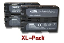 vhbw 2x Batterie compatible avec Sony Alpha SLT-A77, SLT-A77VK, SLT-A77VQ, SLT-A77 II, SLT-A99, SLT A68 appareil photo (1200mAh, 7,2V, Li-ion)