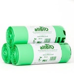 80 Litre x 60 Bags allBIO 80 Litre 100% Biodegradable & Compostable Kitchen Bin 