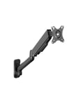 DIGITUS - mounting kit - for LCD display/ curved LCD display - gas spring swivel arm - black