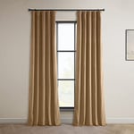 HPD Half Price Drapes Heritage Plush Velvet Curtains 108 Inches Long Room Darkening Curtains for Bedroom & Living Room 50W x 108L, (1 Panel), Spiced Rum