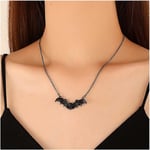 Gotisk Bat Halsband Choker Flygande Bat Hänge Halsband Punk Vampyr Bat Halsband Bat Choker Halsband Smycken black