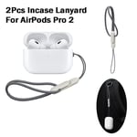 2Pcs Soft Nylon Earphone Hanging Anti-lost Incase Lanyard Rope For Airpods Pro 2