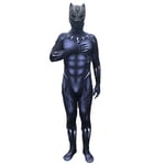 Linlin Avengers Black Panther Cosplay Costumes, Movie Fans, Role Play, Bodysuit, Anime, Costume, Adult, Child, Conjoined Tights, Christmas Theme, Party Supplies (Kids L (120-130 cm), Black)