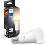 Philips Hue White Ambiance, ampoule LED connectée E27, Equivalent 100W, 1600 lumen, compatible Bluetooth, fonctionne avec Alexa, Google Assistant et Apple Homekit