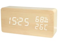 Digital alarmklocka med termometer/hygrometer
