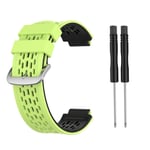 Garmin Approach S2 / S4 Tvåfärgat Klockarmband i Silikon - Grön / Svart
