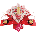 Pop Up Be My Valentine To Brilliant Boyfriend Greeting Card 3D Valentines Cards