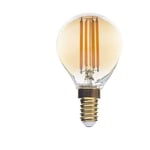 Optonica - Ampoule led E14 G45 4W Verre doré équivalent à 27W - Blanc Chaud 2500K
