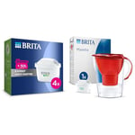 BRITA Cartouche Filtre Eau Robinet MAXTRA PRO Expert anti-tartre - Pack de 4 & Carafe Filtrante BRITA Marella Blanche (2,4l) incl. 12 cartouches filtre eau robinet MAXTRA PRO