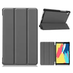 Lenovo Tab M8 cool tri-fold leather flip case - Grey