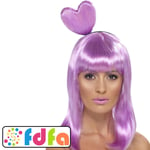 Smiffys Lilac Candy Queen Katy Perry Wig Adults Ladies Fancy Dress