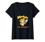 Womens Jay & Silent Bob Mooby's Mascot Wave I'm Eating It V-Neck T-Shirt