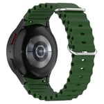 Samsung Galaxy Watch 5 Pro 45mm Sportigt Full-fit armband i silikon, grön