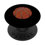 Ballon de basket Silhouette joueur de ballon entraîneur fan de sport PopSockets PopGrip Interchangeable