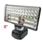 8" Portable LED Work Light w/ 2 USB For Makita 18V 14.4V Li-ion Cordless Battery
