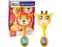 Mjuk Boll Skallra Set Giraff Lejon Mönster 2St