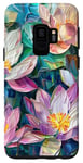 Galaxy S9 Lotus Flowers Oil Painting style Art Design Case