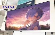 Life in the different world from scratch Large gaming Mouse Pad/Large Size Mousepad for Computer Desktop PC Laptop Keyboard Pad Desk Pad with Anti-slip Rubber Base Mouse Pad Mat -A_900x400x3