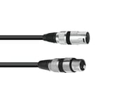 OMNITRONIC Speaker cable XLR 2x2.5 1.5m bk, Omnitronic Högtalarkabel XLR 2x2.5 1.5m svart
